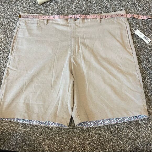 TailorByrd CONTRAST TRIM TEXTURED DOBBY
SHORTS NEW khaki Size 40 - Picture 13 of 16